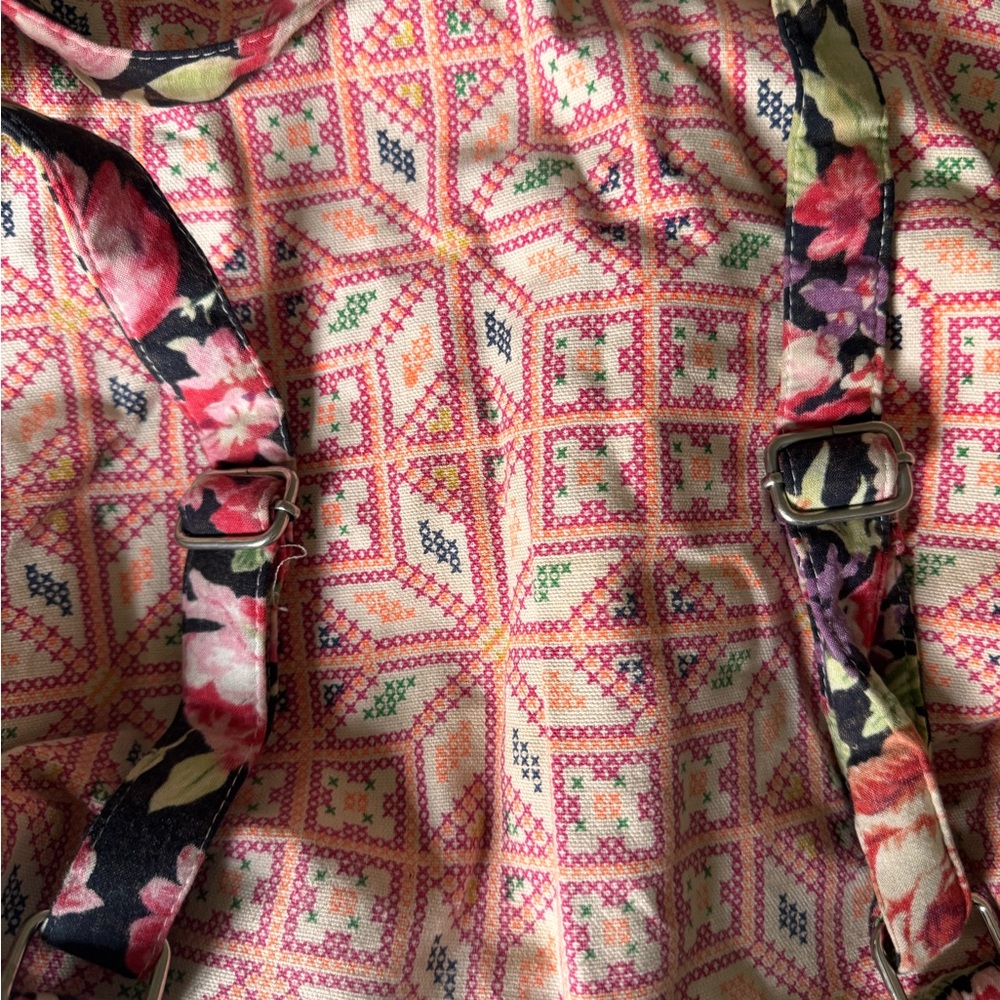 Floral Embroidered Patterned Backpack - image 5